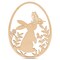 Wood Easter Egg Cutout w/ Bunny Detail 3"-24”, 1/8" Thick |Woodpeckers